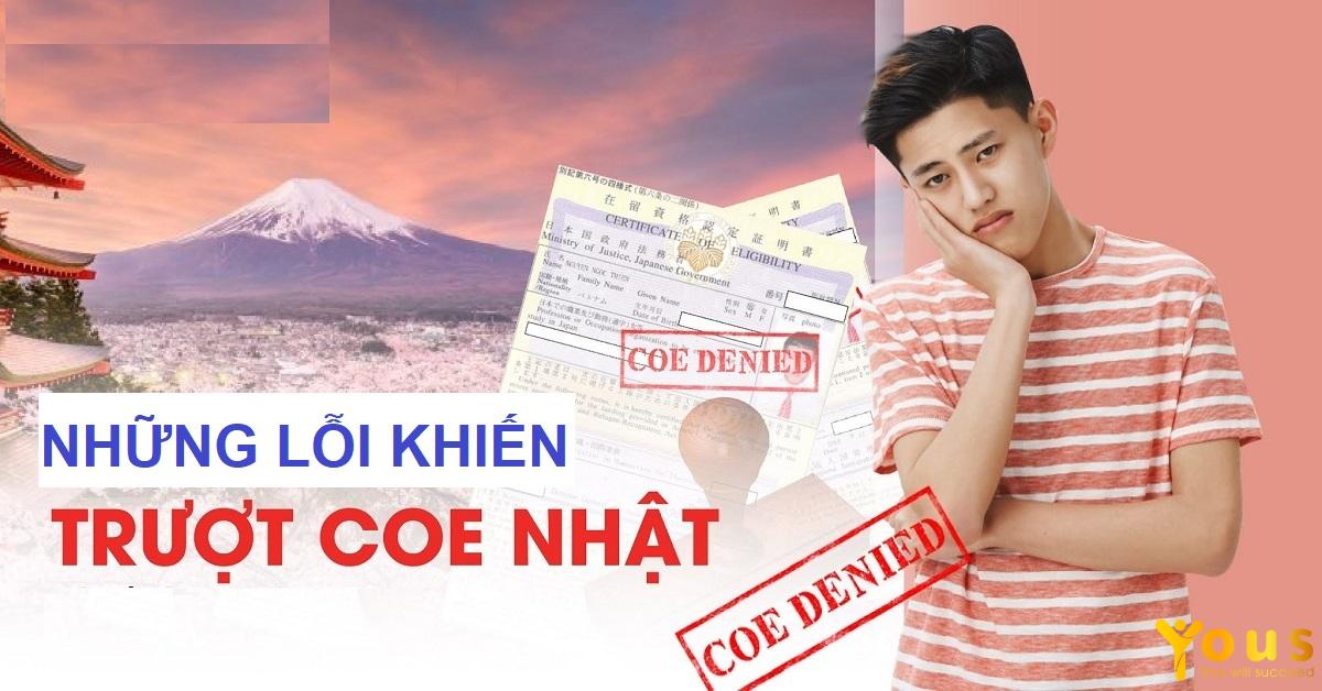 Những lỗi trượt COE thường gặp