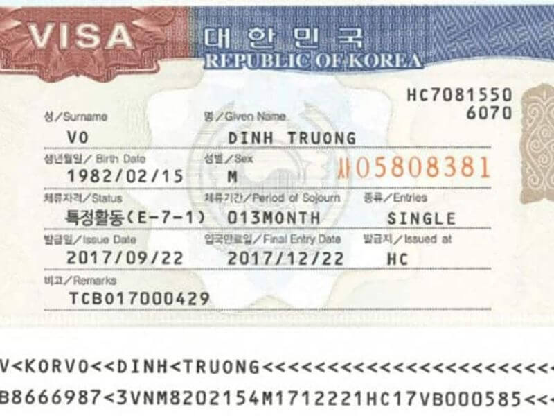 Các ngành nghề tuyển dụng visa E7-3 Hàn Quốc